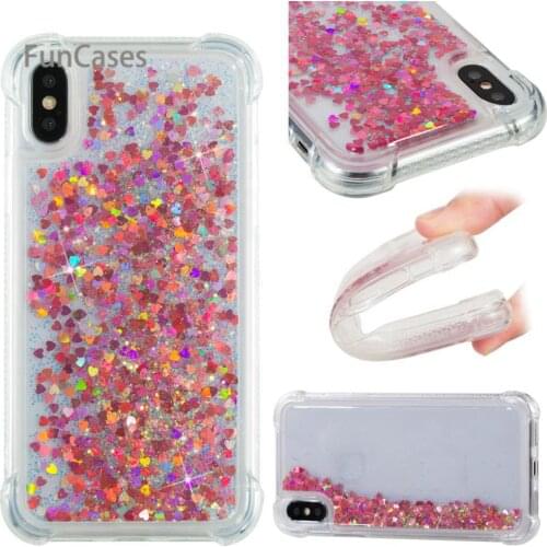 Glitter Case sFor Carcasa iPhone X Soft TPU Back Cover Capa Vintage Back Case sFor iPhone X Phone Pouch Hoesje Rubber