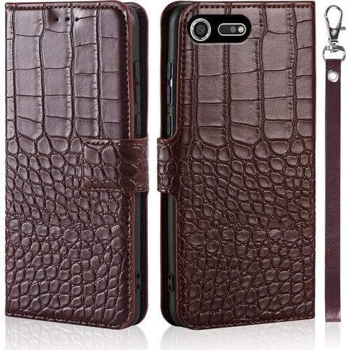 Case for Sony Xperia XZ4 Compact Case flip Crocodile texture leather case for Sony Xperia XZ4 Compact cover with card holder