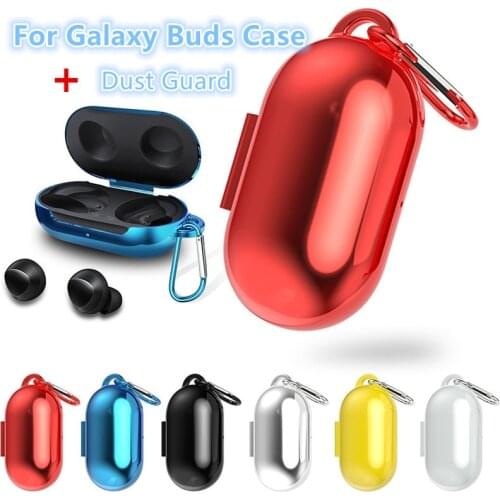 For Galaxy Buds Earbuds Case Keychain Dust Guard Blue tooth Wireless Earphone Bag Etui For Samsung Galaxy Buds2019 Charging Case