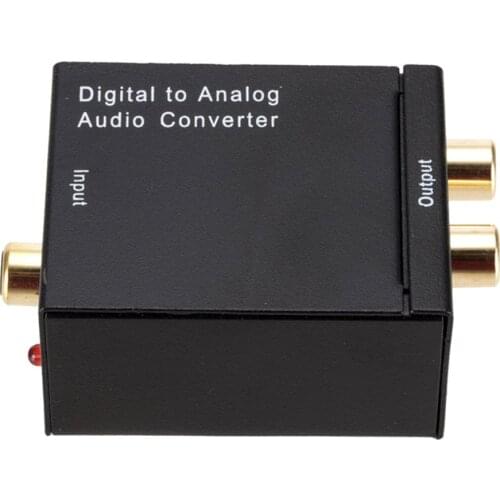Digital Fiber Coaxial To Channel Decoder Amplifier Audio Coaxial/Digital Fiber To Analog Audio Converter Decoder