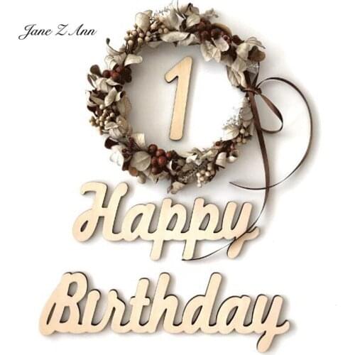 Wooden birthday 3Dl letter card happy birthday sky wall paste background digital cake decoration stuido shooting photo props