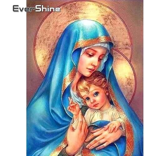 Evershine Diamond Painting Full Drill Square Religion Diamond Embroidery Sale Portrait Pictures Of Rhinestones Diamond Mosaic