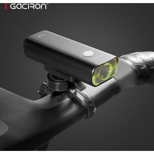 Gaciron 400 Lumens Bike Light Rechargeable Bicycle Front Handlebar LED Light MTB Road Bike Wire Control Flashlight Accessories