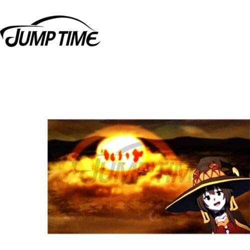 JumpTime 13 x 4cm For Konosuba Megumin EXPLOSION Slap Car Stickers Personality Laotop Car Styling Refrigerator Windshield Decal