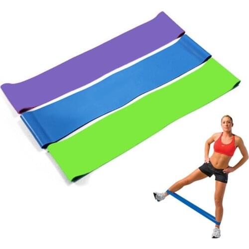 2020 New Latex Fitness Strength Resistance Bands Loop Crossfit Yoga Exercise Training Random Color