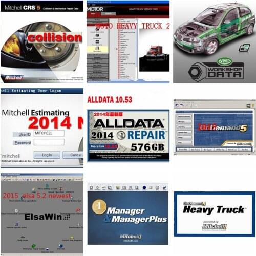 2021 Hot Alldata V10.53 Repair Software OD5 2015 Vivid workshop atsg all data English in 1tb hdd usb3.0 fast free shipping