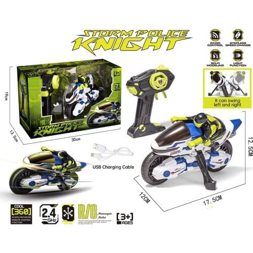 Beloved Store 2.4GHz Mini Fashion RC Motorcycle With Cool Light Remote Control Drift Motor Toys For Kids Birthday Gift