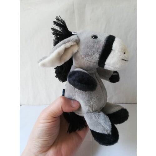 Small 18cm lovely gray donkey plush toy soft doll baby toy ,birthday gift b2005