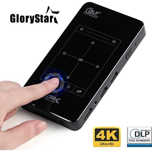 MINI Projector P09 P9 D7(Memory 2G+16G Optional) Built-in Android WIFI,4,000mAH Battery,HDMI Portable Projector support 4K,1080P