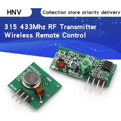 315 433 Mhz 315Mhz 433Mhz RF Transmitter And Receiver Link Kit for Arduino Wireless Remote Control Module Voltage Module Board