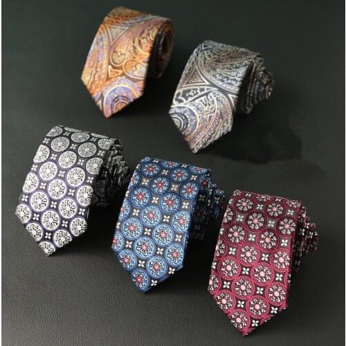 Unique Design High Quality Polyester Silk Business Mens Decorative Tie Mens Fashion Casual 7CM Retro Europe And America Tie