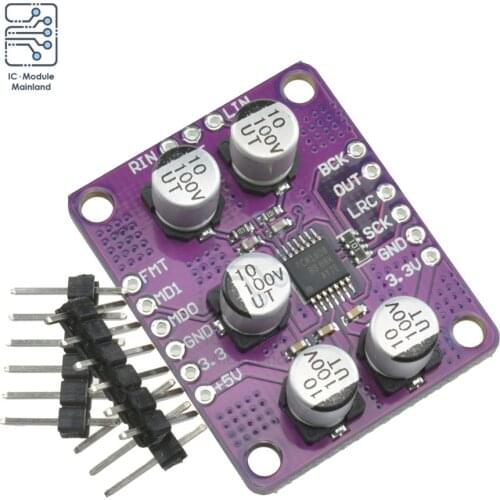 PCM1808 105dB SNR Audio Stereo ADC Single-Ended Analog-Input Decoder 24bit Amplifier Board Player Diy Electronic Kit