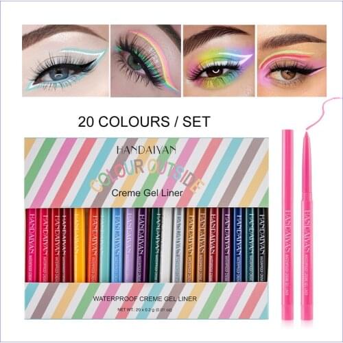 Eyeliner Glue Pen 20 Installed Fast Dry Waterproof Not Easy To Dizzy Dye Eyeliner Pencil Color Eyeliner Cat Eye Makeup Z006
