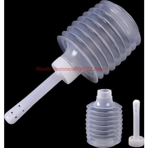 Hot 2Pcs One-time Enema Rectal Syringe Anal Vaginal Cleaner Disposable Enemator Douche Colon Cleaning Butt Plug Feminine Hygiene