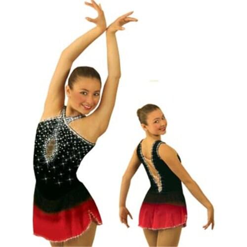 Professional Customized Ice Skating Dresses For Girls With Spandex Graceful New Brand Ice Skating Competition Dress DR2635
