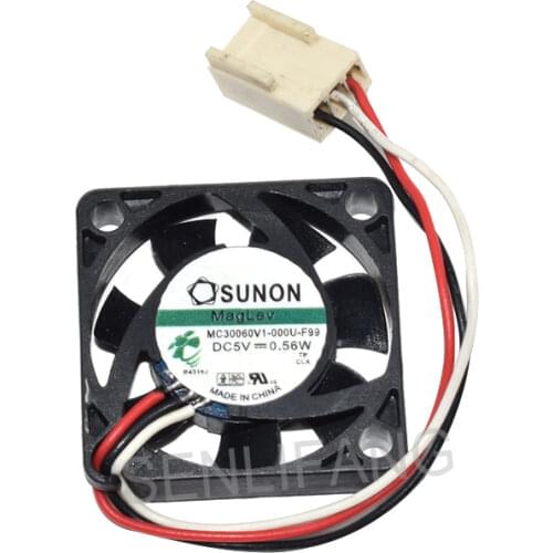 Well Tested MC30060V1-000U-F99 DC5V 0.56W Three Pins Square Cooler Fan