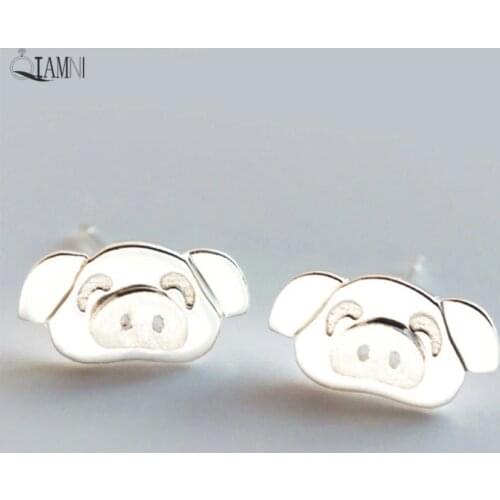 Женские серебрянные серьги QIAMNI China At AliExpress