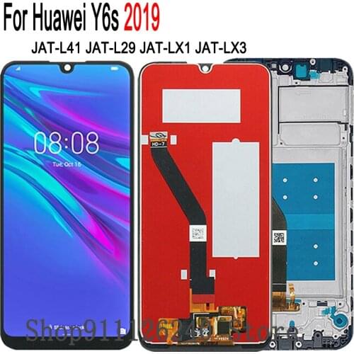 Lcd For Huawei Y6s (2019) Lcd Display Touch Screen Digitizer Assembly Replacement For Huawei Y6S 2019 lcd JAT-LX3 L29 LX1 L41