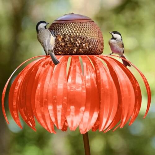 Garden Bird Feeder Sensation Pink Coneflower Bird Feeder garden decoration outdoor