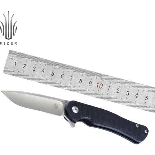 Kizer tactical knife DUKES V3466N1 survival knife g10 handle knife excellent quality hand tools