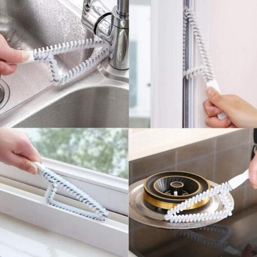 Comfortable to Hold Household Multifunctional Slot Cleaning Brush Set for Sliding Doors