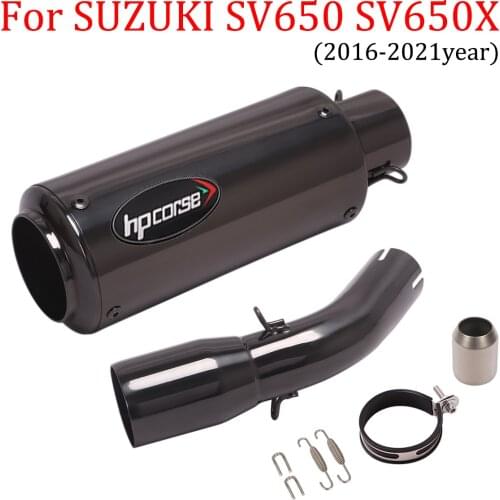 For SUZUKI SV 650 SV650 2016 2017 SV650X 2018 2019 Motorcycle Exhaust Escape Modify Slip On 51mm Middle Connection Link Pipe