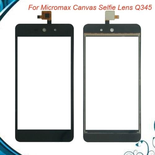 100%Tested OK For Micromax Canvas Selfie Lens Q345 Touch Screen Digitizer Panel Sensor Glass Replacement For Micromax Q345