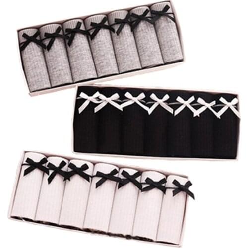 7Pcs/Lot New Panties Women Cotton Soft Underwear Intimates sexy Lingerie breathable calcinha Underpants Girls Panty