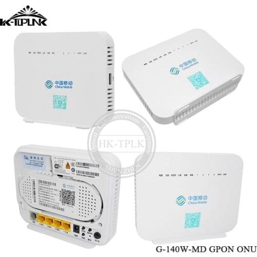 8PCS ONT ONU GPON Wifi G-140W-MD English Firmware Gpon Onu 1GE+3FE+1Tel+USB+Wifi,Free Shipping,100% New Original High Quality