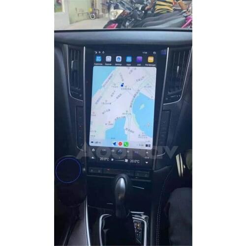 13.6 Inch Android Car Radio Multimedia Player PX6 For Infiniti Q50S Q50L Q50 Q60 2015-2019 GPS Navigation System Tape Recorder