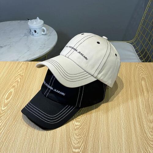 Baseball Cap Spring and Autumn Mens Korean Street Letter Couple Hat Summer Casual Sun Hat Fashion Wild Lady Caps