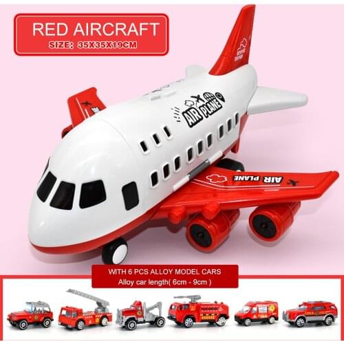 Large Size Childrens Toy Aircraft Simulation Track Inertia Passenger Plane Kids Airliner Toy Storage Alloy Cars Trucks Vehicles