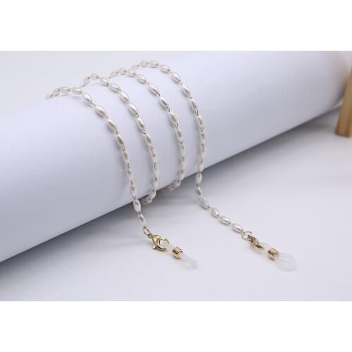Masks Chain Eye Glasses Sunglasses Spectacles Eyewear Pearl Chain Holder Rope Cord Lanyard Necklace Face Masking Necklace Holder