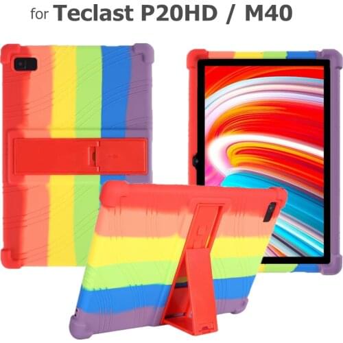 Case for Teclast M40 Funda Tablet Cover Stand Holder for Teclast P20HD P20 Tablet Protective Shell 10.1 inch Soft Silicon