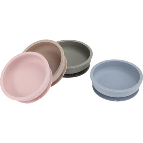 Childrens Tableware Dinner Plate Baby Non-slip And Anti-fall Strong Suction Cup Bowl Food-grade Silicone Food Supplement Bowl