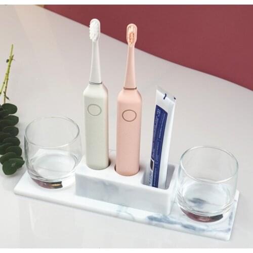 DIY Electric Toothbrush Razor Holder Resin Mold Bathroom Organizer Toothbrush Holder Trays Resin Casting Mold Art Crafts