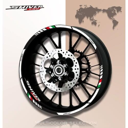 For APRILIA SHIVER 750 17'' 12 X Thick Edge Outer Rim Sticker Stripe Wheel Decals