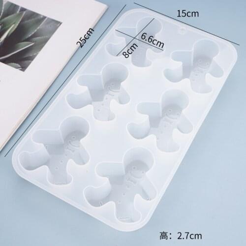 Ginger Pendant Christmas Decoration Silicone Mold Epoxy Resin Craft Supplies Resin Art Holiday Craft Supplies Party Molds