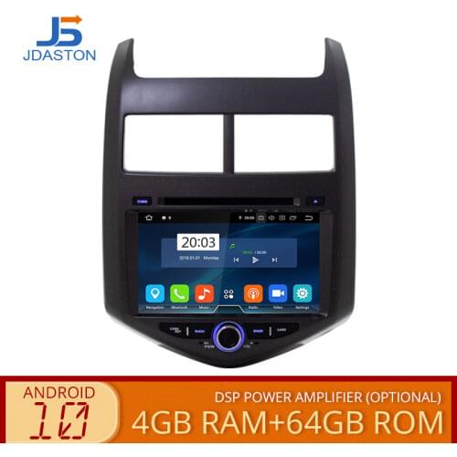 JDASTON Android 10 Car Multimedia Player For Chevrolet Aveo/Sonic 2011 2012 2013 2 Din Car Radio GPS Navigation Stereo DVD WIFI