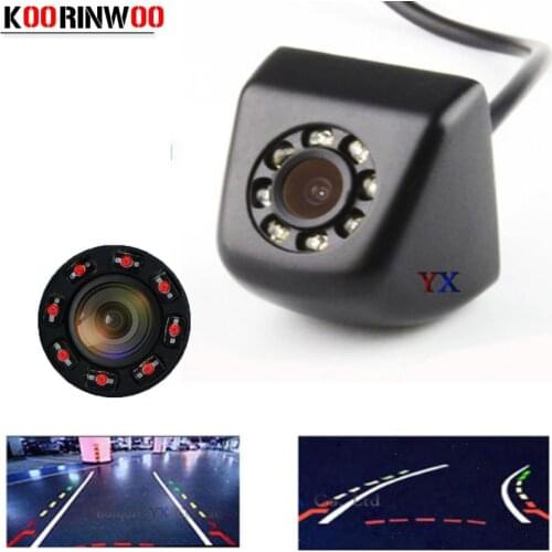 Koorinwoo Dynamic trajectory HD CCD Car Parking camera Moving Parking Line Car Rear view Camera Backup Parking Assist Video