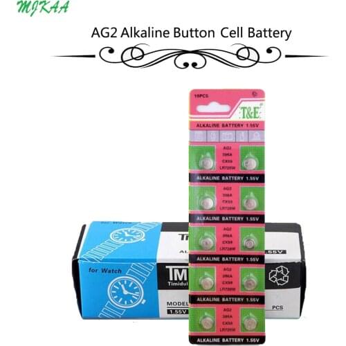 200Pcs=20Card AG2 LR726 396 Button Batteries SR726 196 Cell Coin Alkaline Battery 1.55V SG2 SR9 726 LR59 For Watch Toys Remote