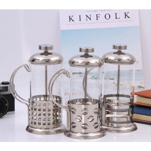 Stainless Steel Coffee Pot French Press Coffee Pots Delicate Plunger Coffee Teapot Press cafetera portatil Coffee Kettles 350ml