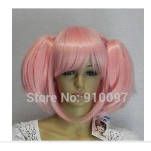 LHX320376P&P>New pink short STRAIGHT COSPLAY WIG
