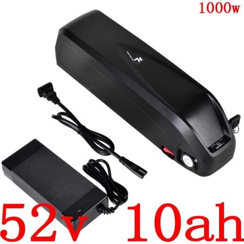 48V 52V 10AH electric bike battery 48V 52V 10AH 13AH 15AH 17AH 20AH Lithium Battery Pack 48V 500W 750W 1000W Ebike Battery Motor