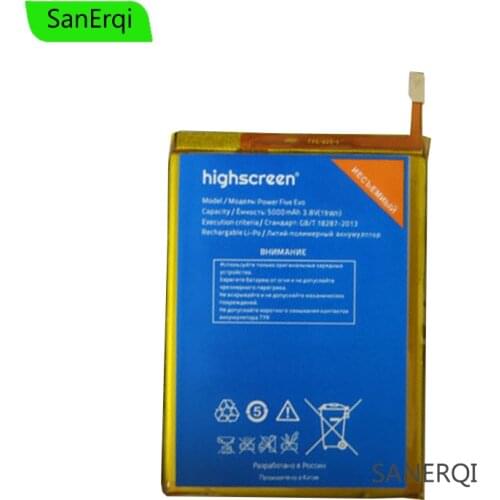 New Retail Battery For Highscreen power Five Evo/Five Pro 5000mAh cell phone battery