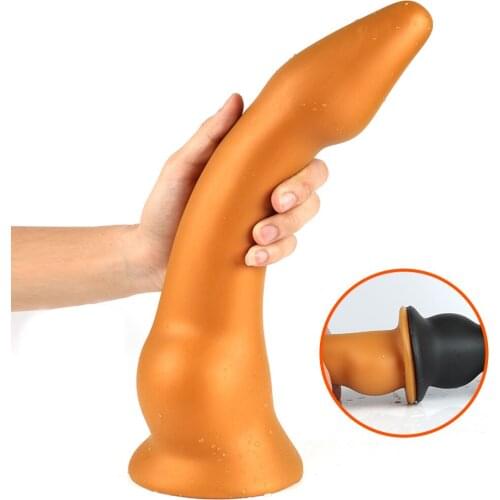 XL Super Long Silicone Anal Plug Huge Dildo Large Butt Plug With Suction Cup Prostate Massage Erotic Anal Sex Toy For Woman Men