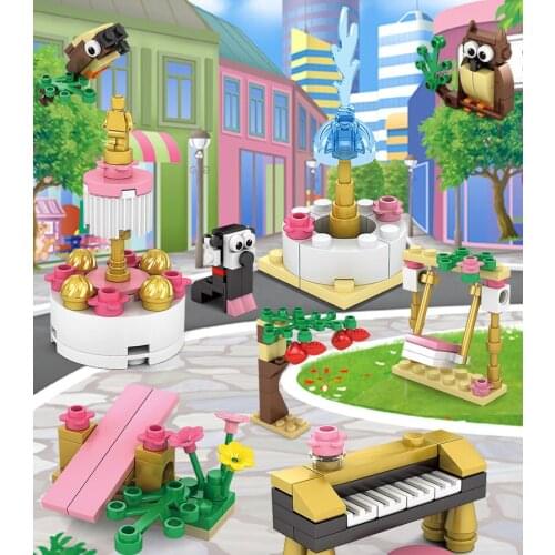 Puzzle Assembled Building Blocks Baby Girl Series Kaizhi Assembled Princess Garden Castle Manor Building Block Toys