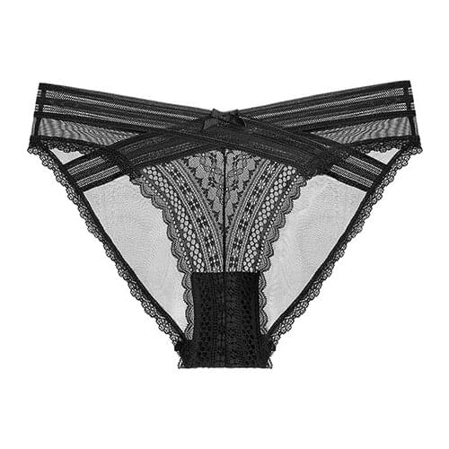 Everyday Women Fashion Panty Lingerie Breathable Hollow Out Briefs Sexy Lace Panties For Women Underwear Low-Rise Panties