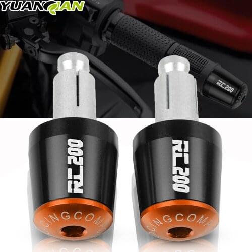 RC200 Motorcycle CNC 22MM Handlebar Grips Handle Bar Cap End Plugs FOR RC 200 RC200 RC390 RC 390 2014-2018 2015 2016 2017