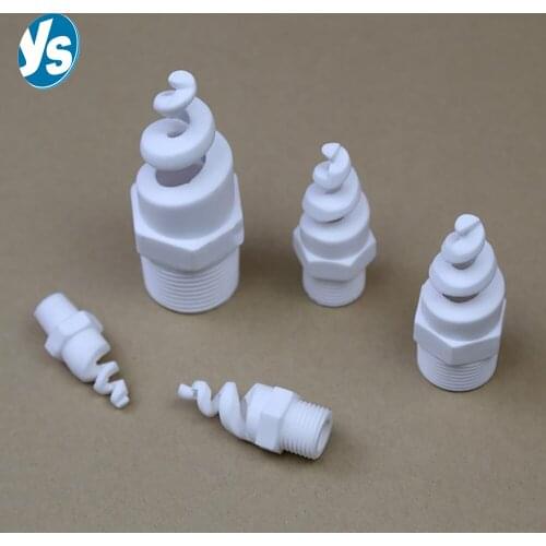 PTFE/PVC spiral nozzle desulfurization tower nozzle Acid and alkali corrosion resistant spiral nozzle